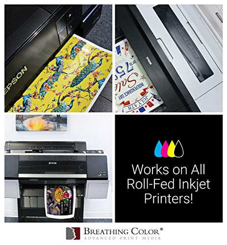 Photo Peel Glossy Printable Adhesive Vinyl Roll 44 inches x 60 feet Inkjet Peel and Stick Sticker Paper Works with All Inkjet Printers Including Professional Makes and Models
