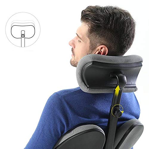 SKUAI Executive Office Chair with Adjustable Armrest - Red