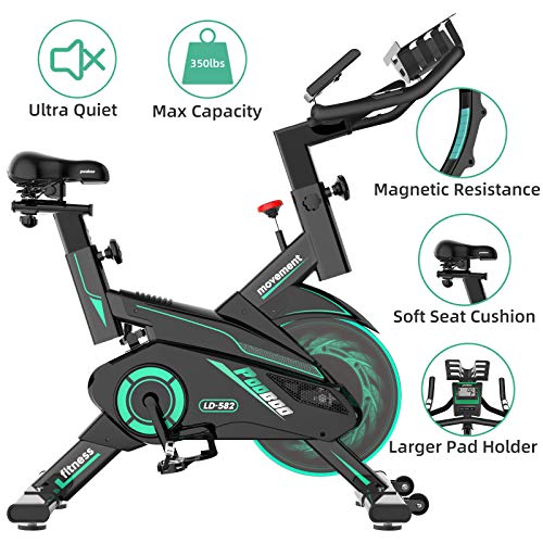 pooboo Indoor Belt Drive Exercise Bike Stationary