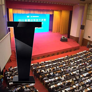 None Lectern Podium Stand, Black School Classroom Teacher's Desk