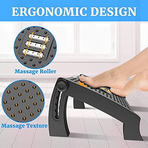 Adjustable Footrest Height & Tilt Office Foot Rest Stool Under Desk Support
