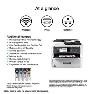 Epson Workforce Pro WF-C5710 Network Multifunction Color Printer, Standard Capacity, Silver