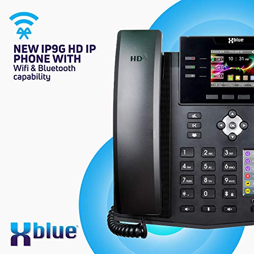 Xblue QB System Bundle with 4 IP9g IP Phones - Auto Attendant, Voicemail, Cell & Remote Extensions, Call Recording - Black (QB1004)