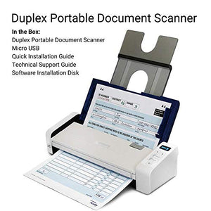 Xerox Duplex Portable Document Scanner, Xerox Duplex Portable Scanner, Blue & White