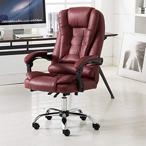 TEmkin Reclining Leather Boss Chair - Brown