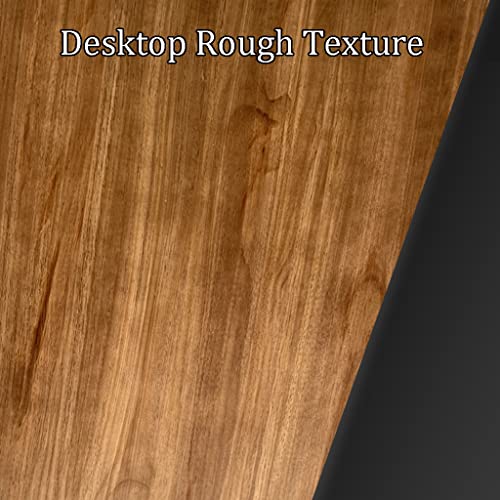 Solid Wood Computer Desk with Storage Rack, Wrought Iron, 5cm Thick - 200x80x75cm