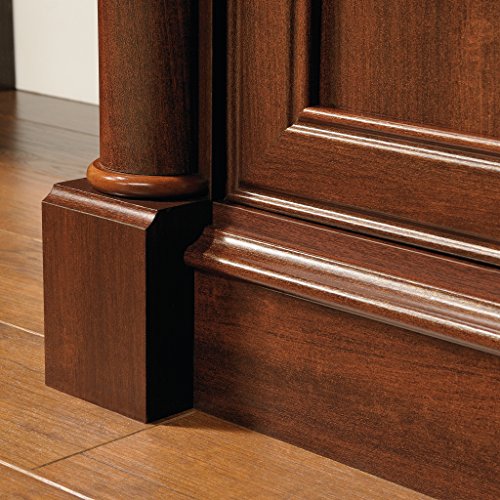 Sauder 420513 Palladia Computer Desk and Hutch, L: 59.49" x W: 23.39" x H: 56.50", Select Cherry finish