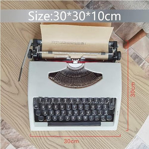 CParts Vintage Retro Manual Typewriter - White