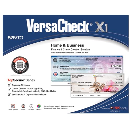 VersaCheck Epson ST-1000 MX MICR EcoSaver Mono Check Printer and VersaCheck Presto Check Printing Software Bundle, Gray (1000MX)