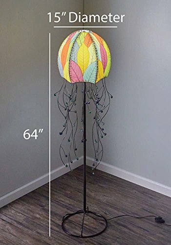 Eangee Jellyfish Series Floor Lamp, 67-Inch Tall, Multicolor