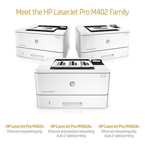 HP Laserjet Pro M402dw Wireless Monochrome Printer, Amazon Dash Replenishment Ready (C5F95A#BGJ) (Renewed)