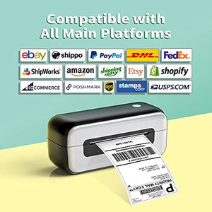 Thermal Label Printer, Shipping Label Printer, Label Printer for Shipping Packages, Desktop Label Printers for Small Business, Barcode Printer - Compatible with USPS, Amazon, Shopify, Etsy, Ebay