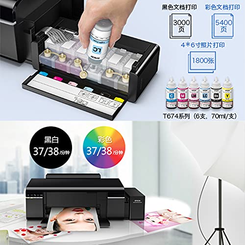 for Epson L805 Printer 6 Colors Printers with WiFi A4 Size Photo Print ...