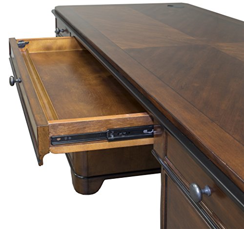 Martin Furniture Kensington Double Pedestal Executive Desk - Fully Assembled