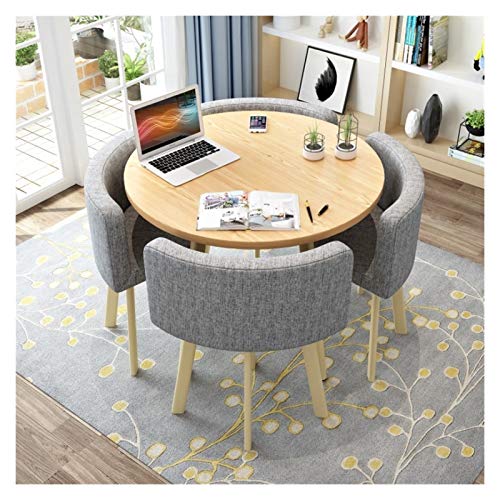 ACIYD Reception Room Coffee Table and Chair Set - Living Room, Bedroom, Balcony, Library, Cafe Lounge Table - Color B