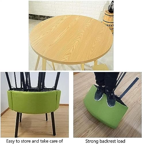 WEBERT Reception Table and Chair Combination Set - Round Kitchen & Leisure Tables and Chairs - Office Negotiation Furniture - 5-Piece Set (Color: E)