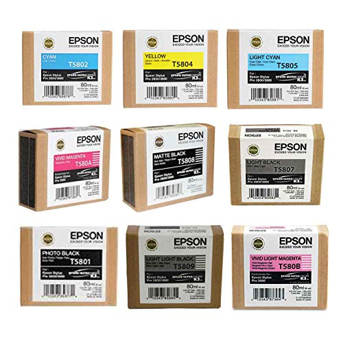 Epson Complete Ink Cartridge Set for Stylus Photo 3880 Printer IESK3880C