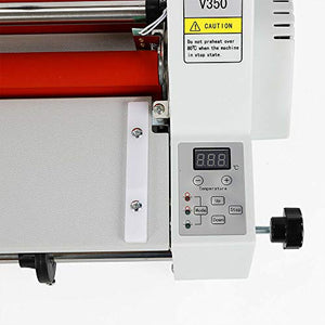 Eapmic Laminator Machine V350 13inch Hot Cold Roll Four Rollers Digital Temperature Control Thermal Laminator