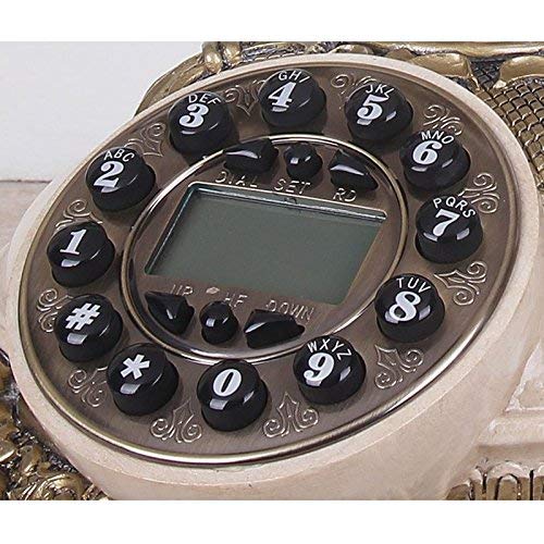 GagalU Nostalgic Vintage Push-Button Telephone - Bronze Metal Finish