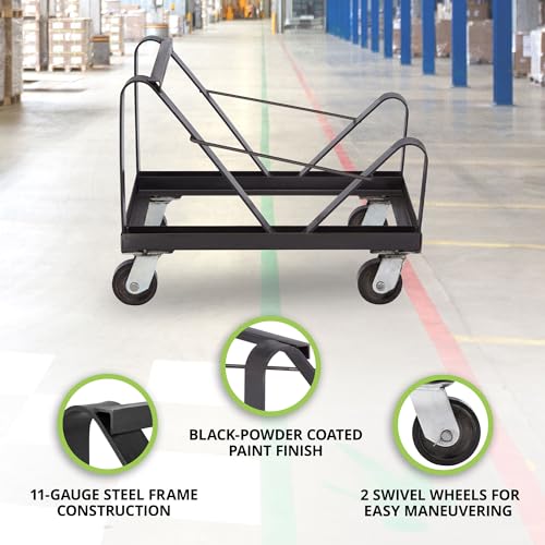 National Public Seating Chair Dolly for 40 8500 Series Chairs, Black