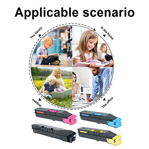 (1BKCMY, 4PK) TK8307 TK-8307 1T02LKOUS0 1T02LKCUS0 1T02LKBUS0 1T02LKAUS0 Toner Cartridge Replacement for Kyocera TASKalfa 3051ci 3551ci Copystar CS-3051ci CS-3551ci Toner Kit Printer
