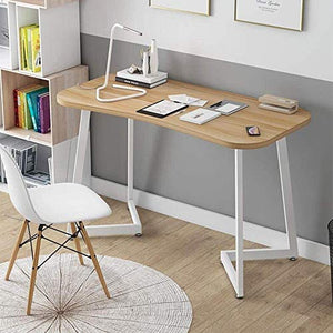 The Coffee Table Company LQ Tables Modern Simple Style Steel Frame Wooden Home Office Computer PC Laptop Desk Study Workstation (Color : 80x40x75cm, Size : T4)