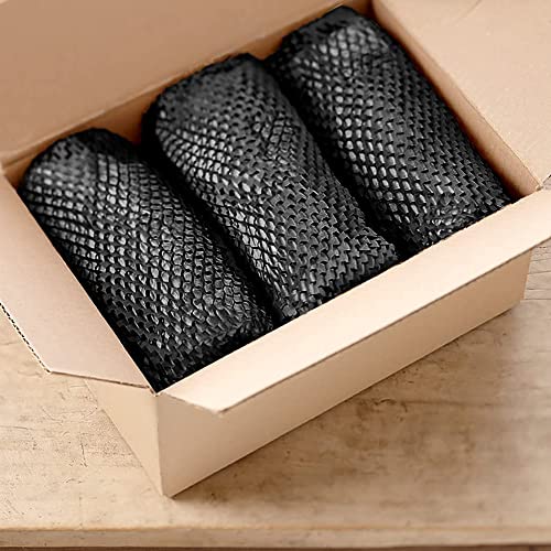 APQ Honeycomb Wrapping Paper 15 inch x 164 foot. Pack of 8 Rolls Biodegradable Packaging Black Paper 15” x 164’ Perforated Rolls Eco-Friendly Packaging Paper. Honeycomb Сardboard for Transportation.