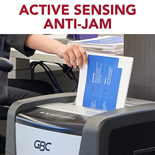 GBC Paper Shredder, 12 Sheet Capacity, Micro-Cut, P-5 Security, Anti-Jam, Momentum M12-12 (WSM177003)