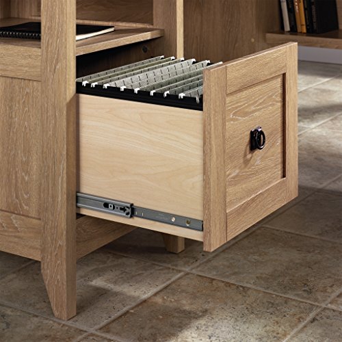 Sauder August Hill L-Shaped Desk, Dover Oak finish