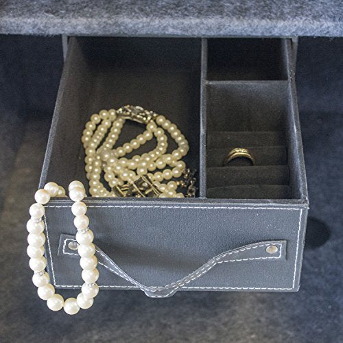 Offex Jewelry Collectables Safe with Electronic Lock - Beige