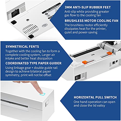Shipping Label Printer 4x6, DL-770D High Speed 150mm/s Thermal Label Printer for Mac Windows, Barcode Printer Work with UPS Shopify Ebay Poshmark Shippo Amazon| Print Width 1.7-4.25''