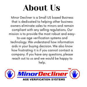 MinorDecliner Smart ID Scanner - Detects Expired IDs, Underage Consumers - Reads 2D Barcode in All 50 States