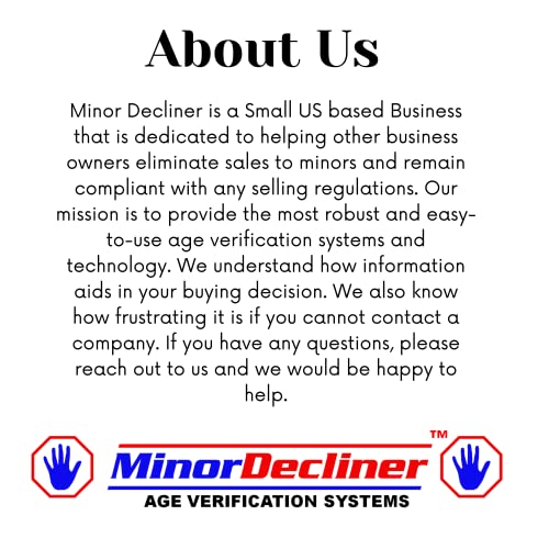 MinorDecliner Smart ID Scanner - Detects Expired IDs and Underage Consumers - Reads 2D Barcode in All 50 States