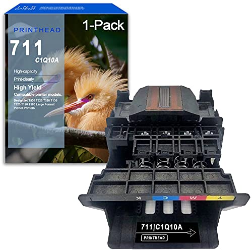 1 Pack 711 | C1Q10A Compatible Printhead Replacement for HP DesignJet T530 T525 T520 T130 T125 T120 T100 Large Format Plotter Printer,Sold by JETACOLOR.