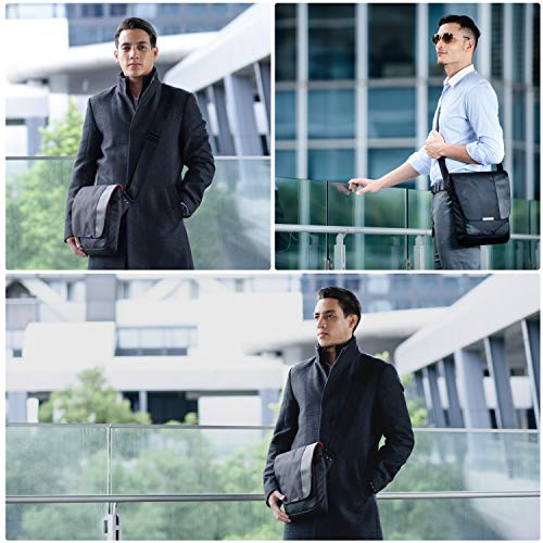 Everki EKS622XL Venue X-Large Premium RFID Mini Messenger Bag for 12-Inch iPad Pro/Surface Pro/MacBook Black