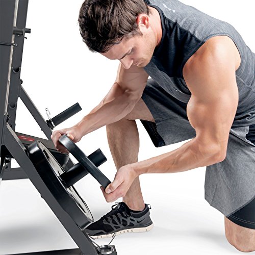 Marcy Olympic Weight Bench for Full-Body Workout MD-857, Grey/Black
