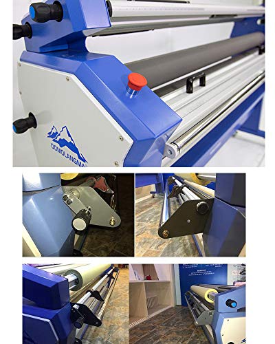 Qomolangma US Stock - 63in Full-auto Wide Format Laminator with Heat Assist & Stand