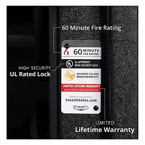 Stealth Gun Safe UL Approved 14 Gun Capacity 60 Minute Fire
