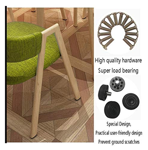 SKUAI Office Conference Coffee Table Chair Set - Small Modern Round Table + 4 Chairs