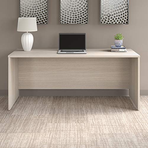 Bush Business Furniture Office 500 L Shaped Executive Desk with Drawers, 72W, Sand Oak