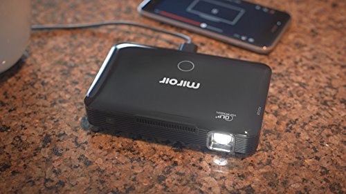 Miroir HD Projector MP150A, LED LAMP, with Built in Rechargeable Battery, 720p and HDMI Input