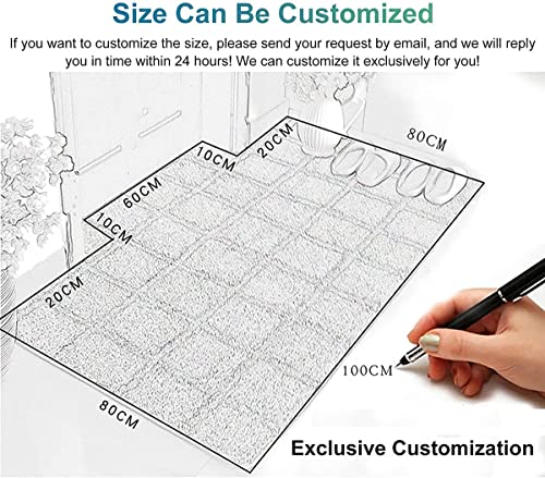 HAIZHEN Clear PVC Hard-Floor Chair Mat - Heavy Duty Office Protector