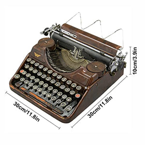 Amdsoc Antique Mechanical English Portable Typewriter - Collectibles/Gifts