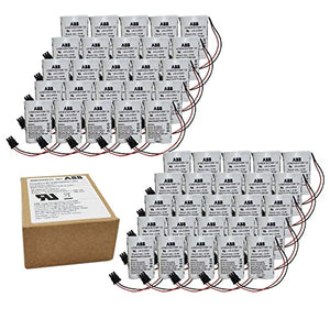 XIAOXX (50-Pack) 3600mAh 7.2V SMB Lithium Battery for ABB Robot CPU - ABBTA521 ABB3HAC16831-1