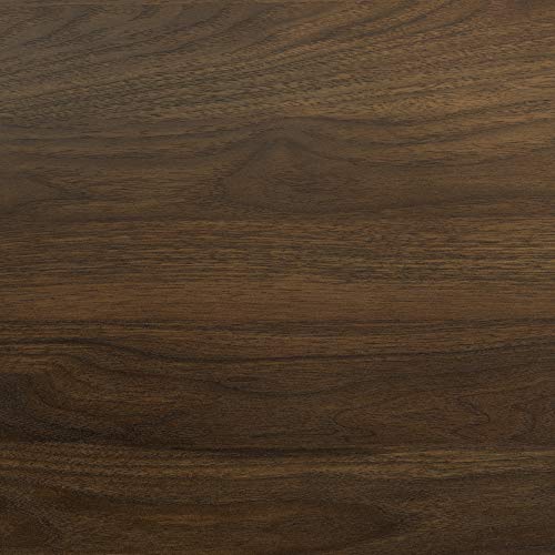 Walker Edison Industrial Mesh Wood Laptop Computer Writing Desk Home Office Workstation Small, 42 Inch, Dark Walnut Brown
