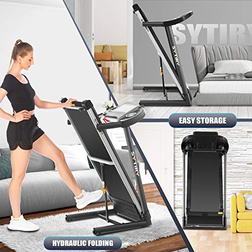 Treadmill with Screen,Treadmills for Home with 10" HD tv Touchscreen,3.25hp Motor, Folding Exercise Equipment Machine with WiFi Connection & Workout Program Washing Machine (Black)