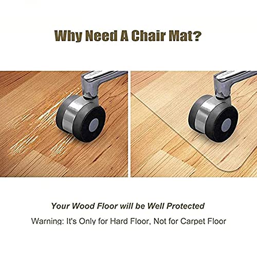 ZWYSL Transparent Carpet Protector Chair Mat - Scratch-Resistant, Waterproof, Oil-Proof - Customizable (Clear-2mm, 180x250cm)