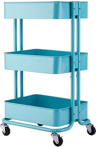 GaRcan 3 Tier Rolling Cart Metal Utility Organizer Trolley