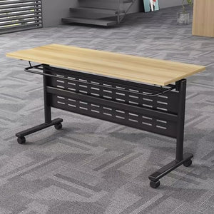 HSHBDDM Foldable Conference Table with Caster Wheels for Office and Meeting Rooms