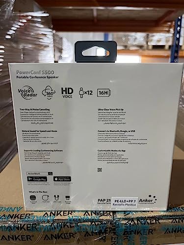 Anker PowerConf S500 Speakerphone with Zoom Rooms and Google Meet Certifications
